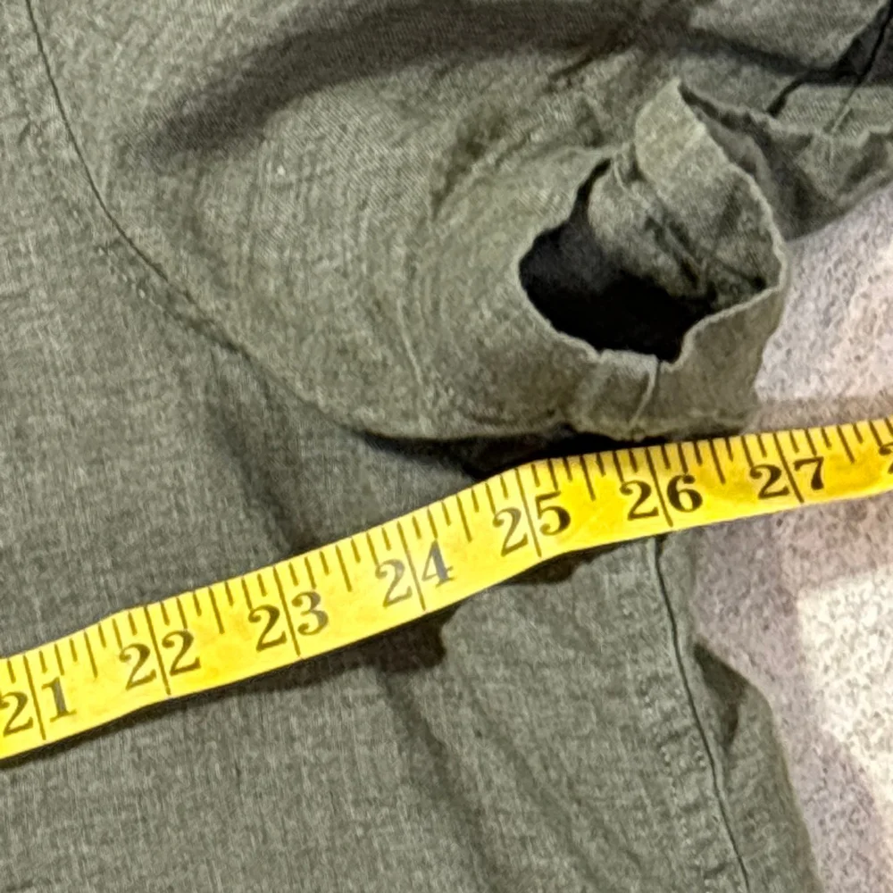 Banana Republic Linen Resort Shirt Casual Button Down Men’s XXL Olive Green